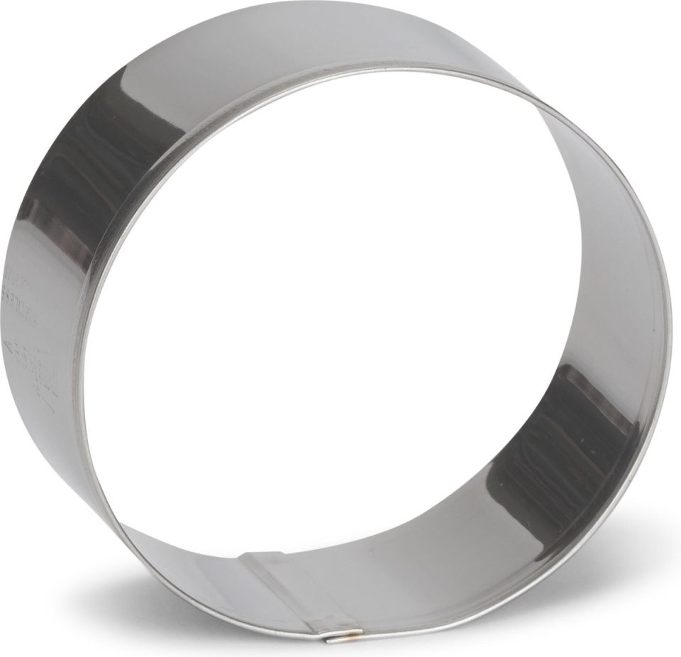 Patisse uitsteekvorm Cirkel RVS zilver 4 cm