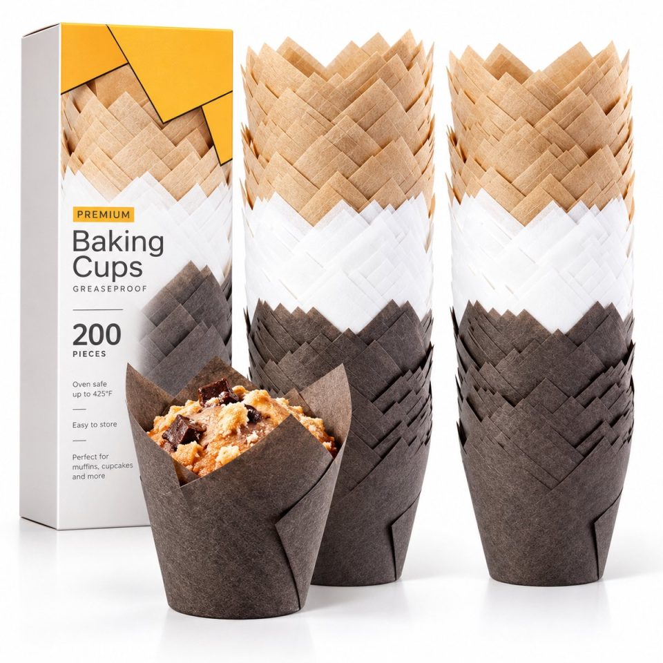 Botc papieren muffinhoesjes Set van 200