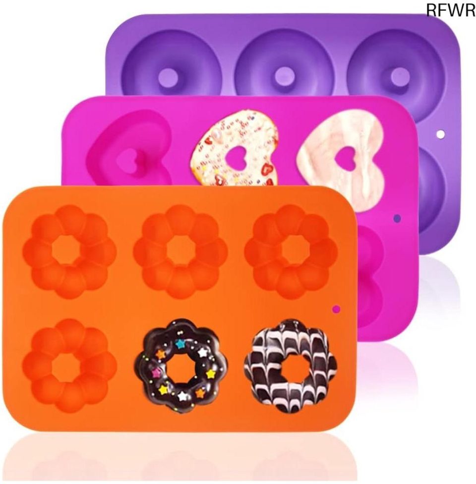 Rfwr bakplaat Siliconen voor Donuts en Cupcakes