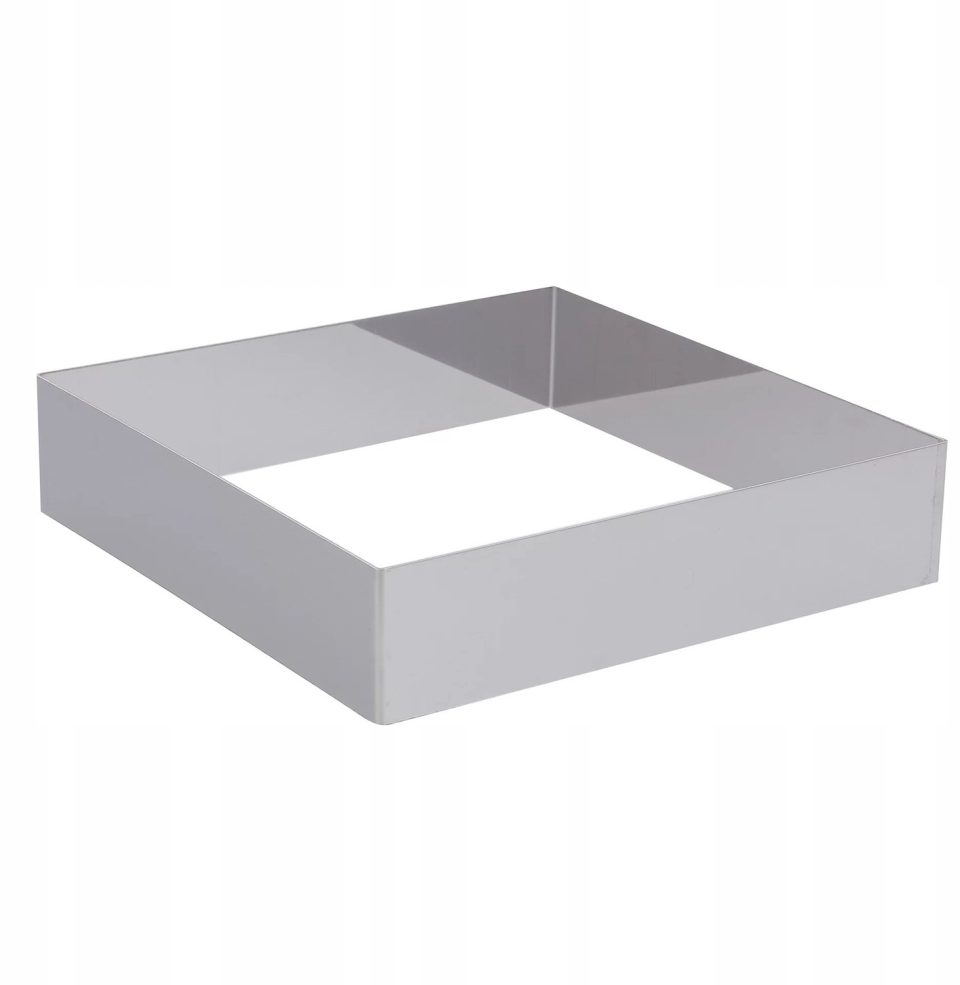 DeBuyer bakring De Buyer Vierkante RVS 20 x 20 x 4,5 cm