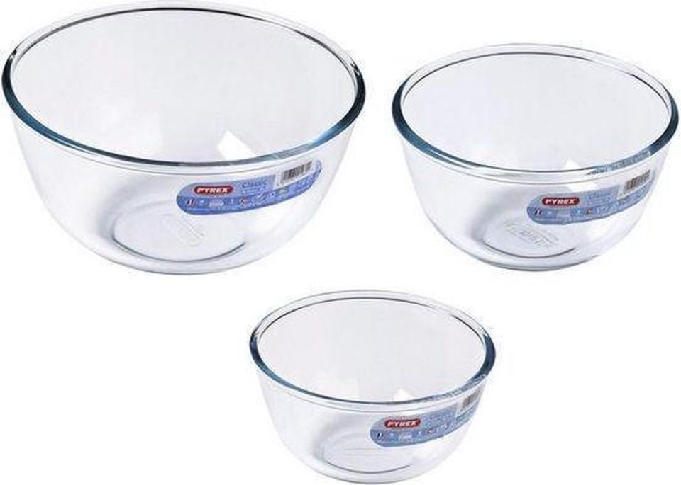 Pyrex Classic Prepware Mengkom Set van 3 0,5 l