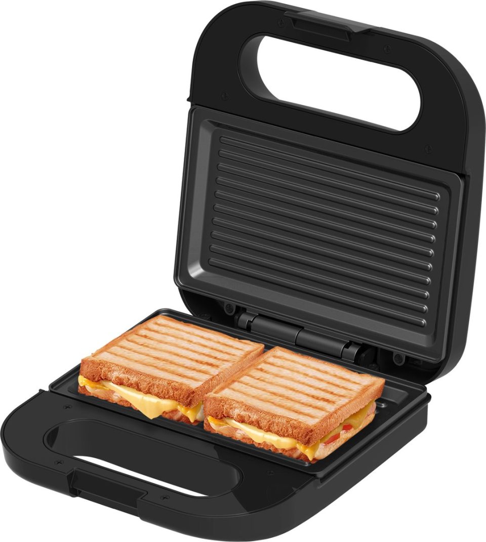 Inventum SG750B Tosti ijzer Panini grill 750 watt Zwart 22,4 x 13 cm