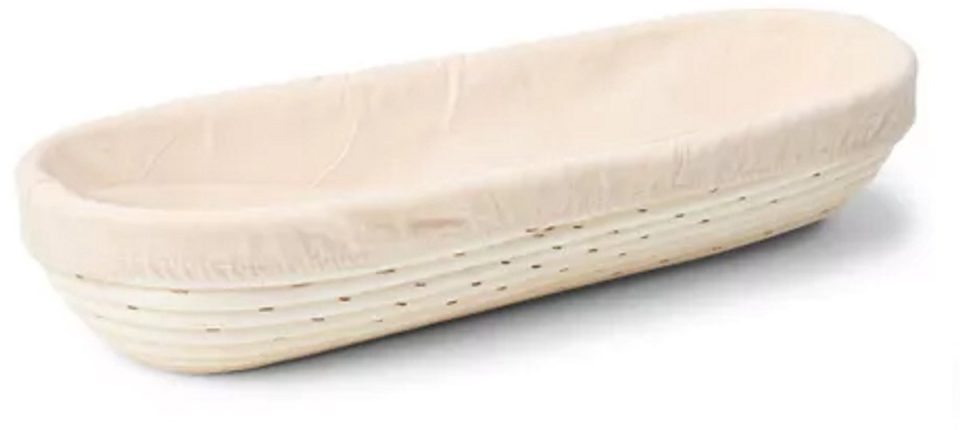 Patisse rijsmand met Deegkleed Ovaal Rotan 28 x 13 cm