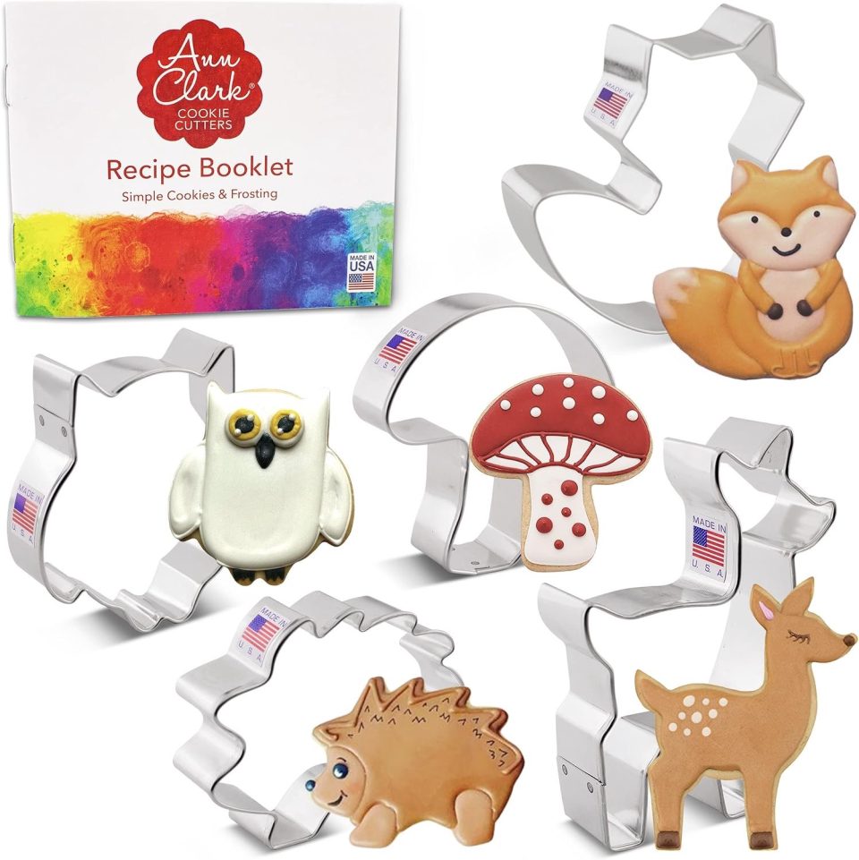 Ann Clark Cookie Cutters 5-delige Koekjesvormpjes Bosdieren Set