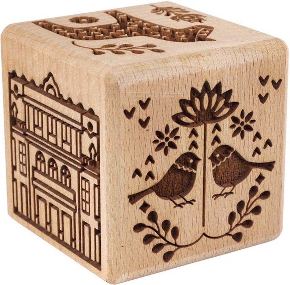 Goody Woody uitsteekvormpjes gegraveerd taartstempel 6 cm