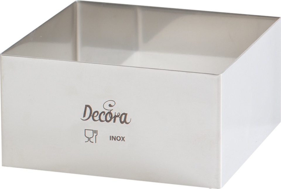 Decora bakvorm RVS Vierkante Zilver 20 x 26 x 4,5 cm