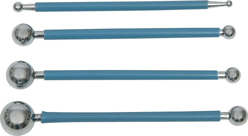 Brand New Cake fondant Modelleer Set van Boetseer Metaal (4 stuks)