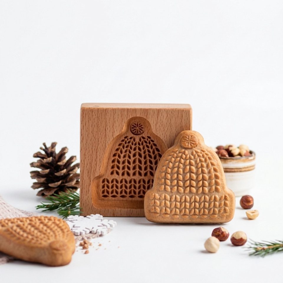 Namajunas Kerst 3D Speculaasplank Wintermuts Hout