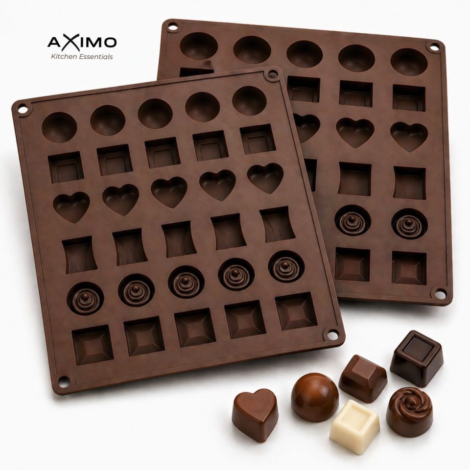 Aximo chocolade Siliconen Mal 30 Vormen (2 stuks)