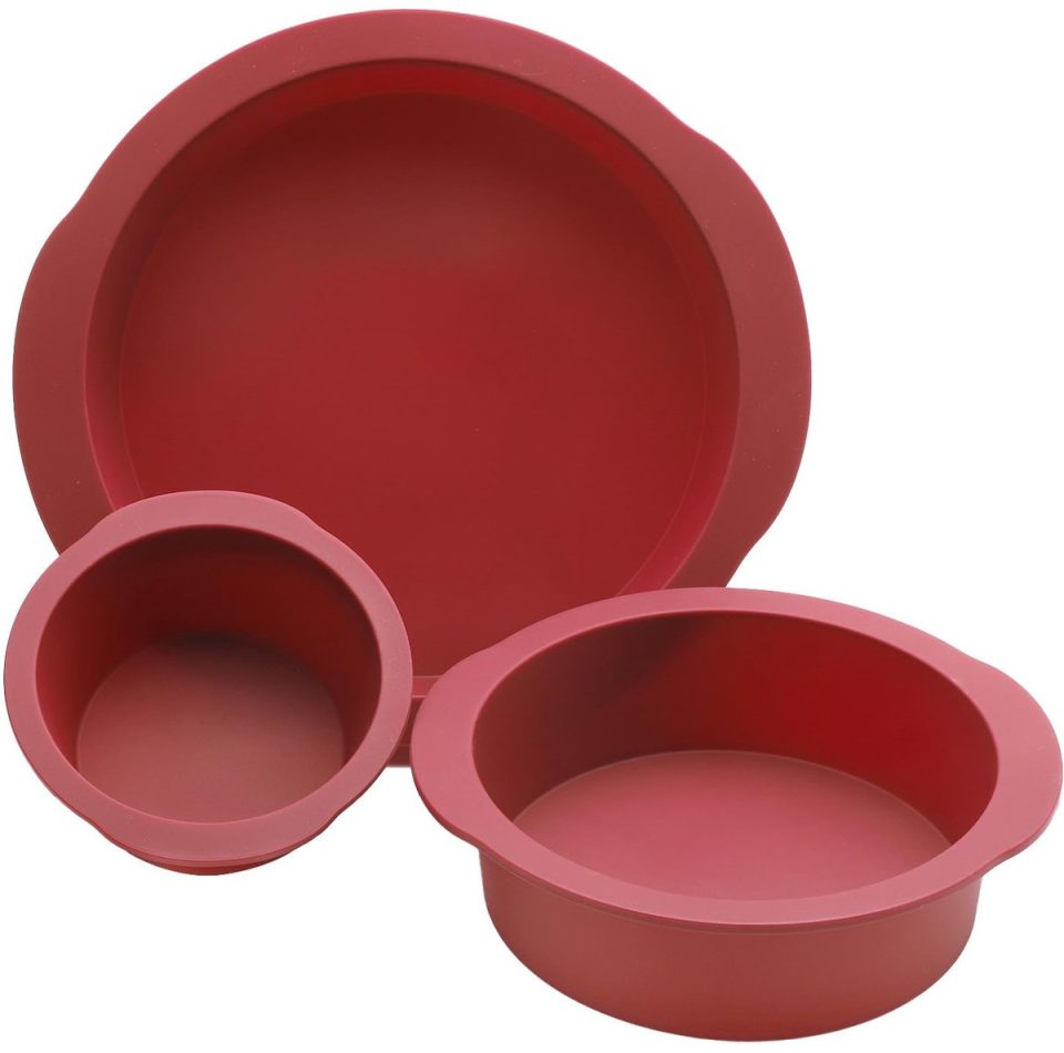 Ibenzoa Soepele en Siliconen Bakvorm Set 20 cm (3 stuks)