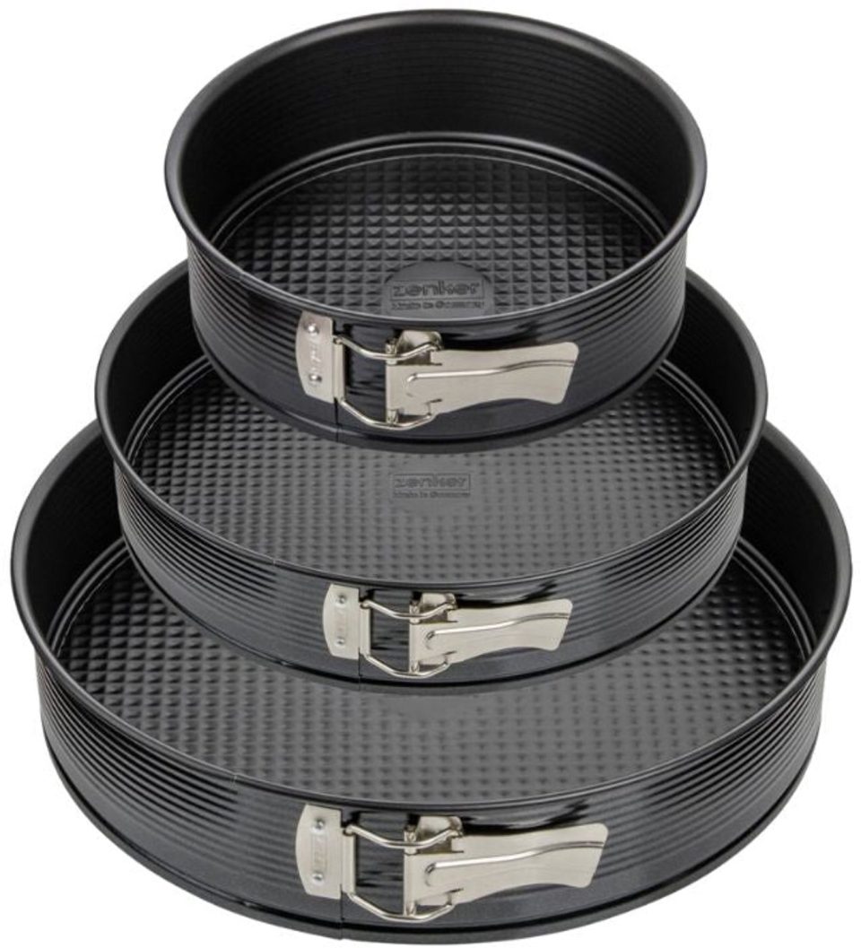 Zenker Set van 3 ronde springvormen 20 cm 24 cm 28 cm