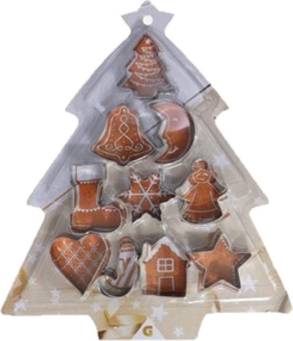 Gerimport Kerst koekvormpjes 10X stuks