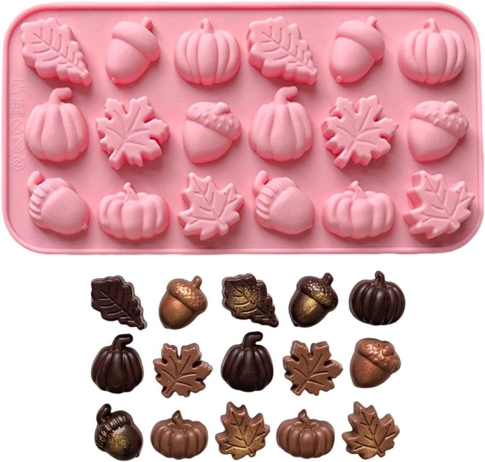 Huttutu bakvorm Halloween Siliconen Dessertvorm Roze 20,4 x 10,8 cm (1 stuks)