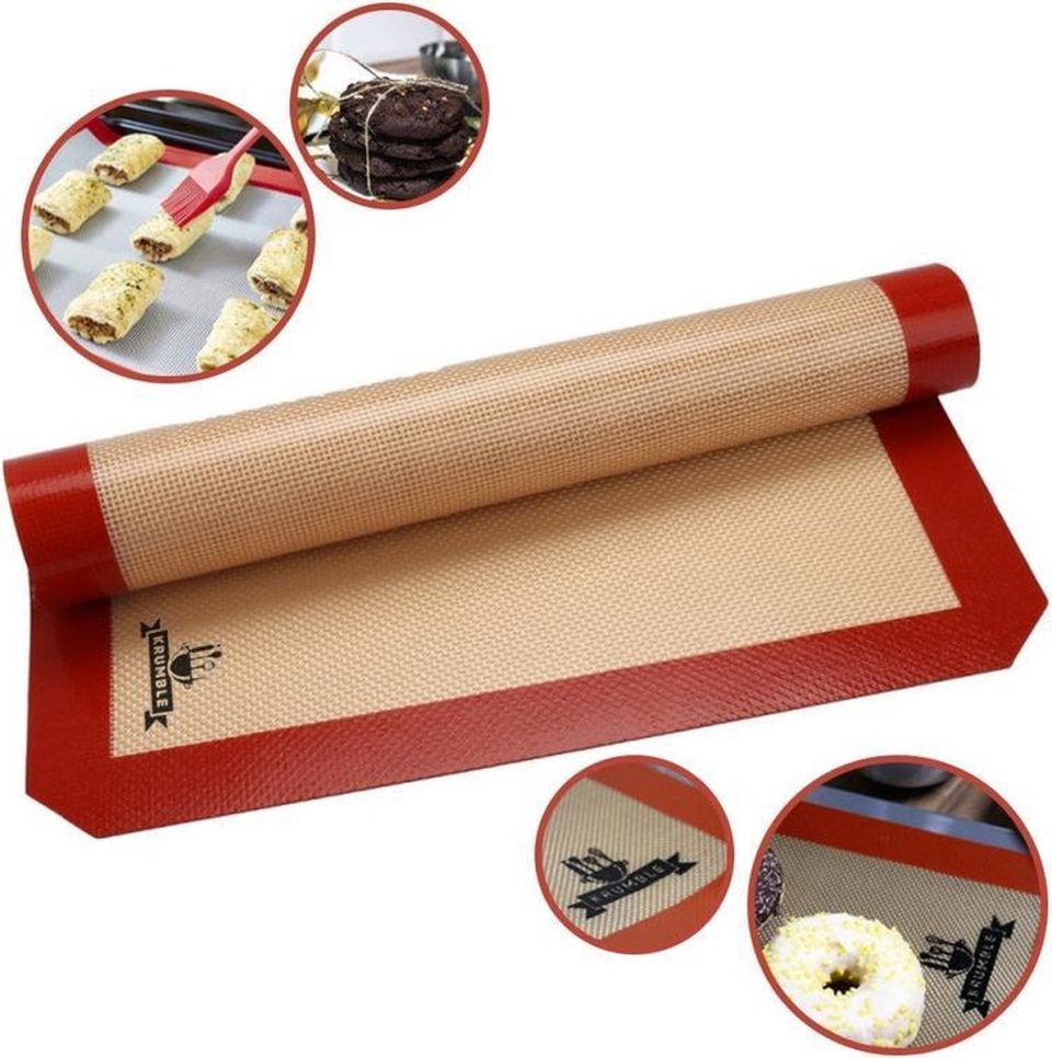 Krumble bakmat Siliconen Beige Bruin 42 x 30 cm