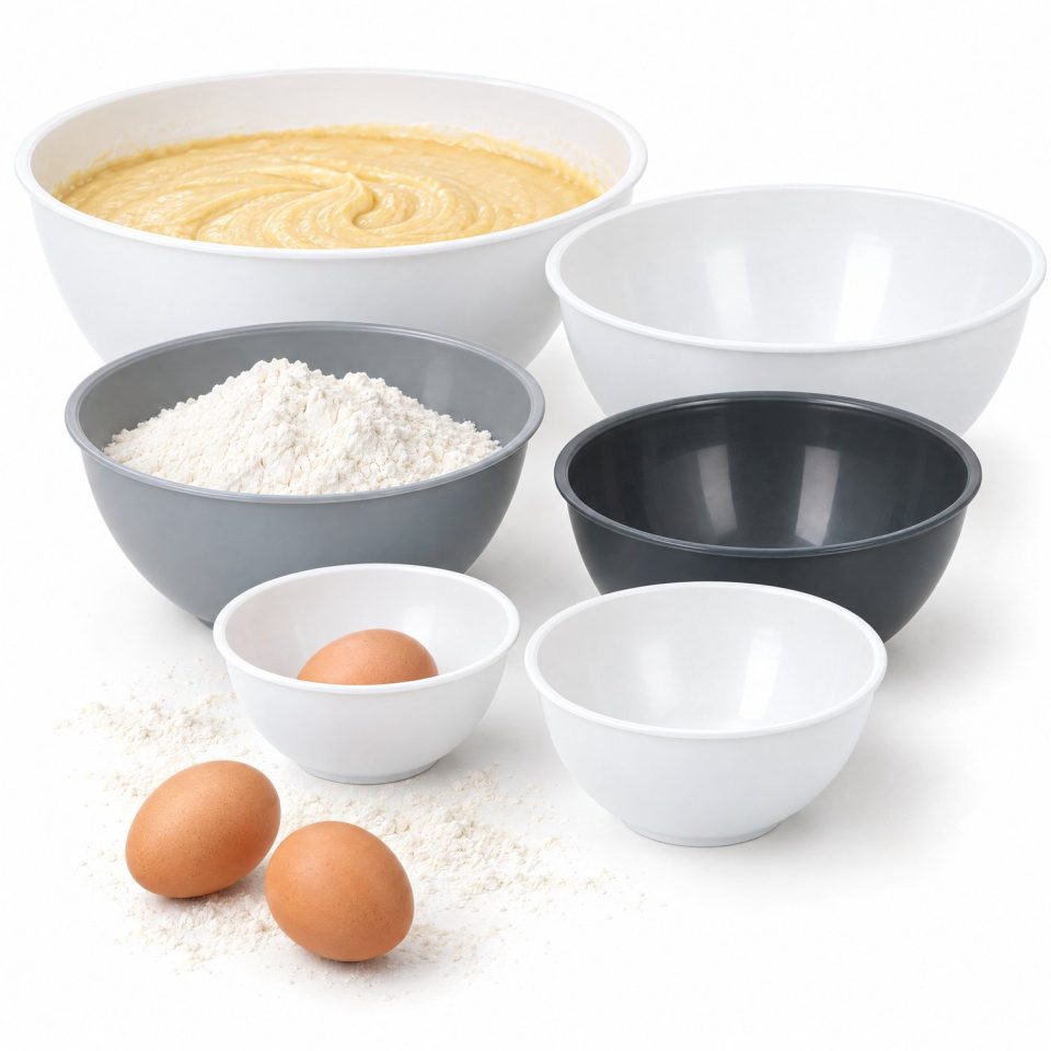 Cheqo Mengkommen Set van 6 Beslagkommen Mixing Bowls