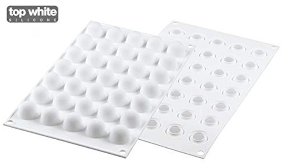 Unyqoos siliconen bakvorm voor 35 koepelvormige truffels