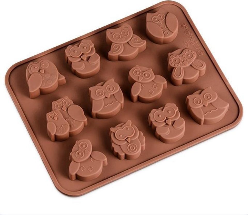 MerkIoos chocolade Siliconen Mal Uil