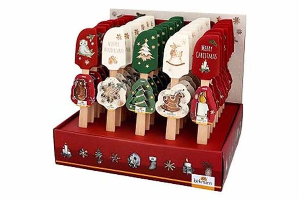 Birkmann Christmas Display 40X Potlikker Met Koekjesvorm 5 Kleuren
