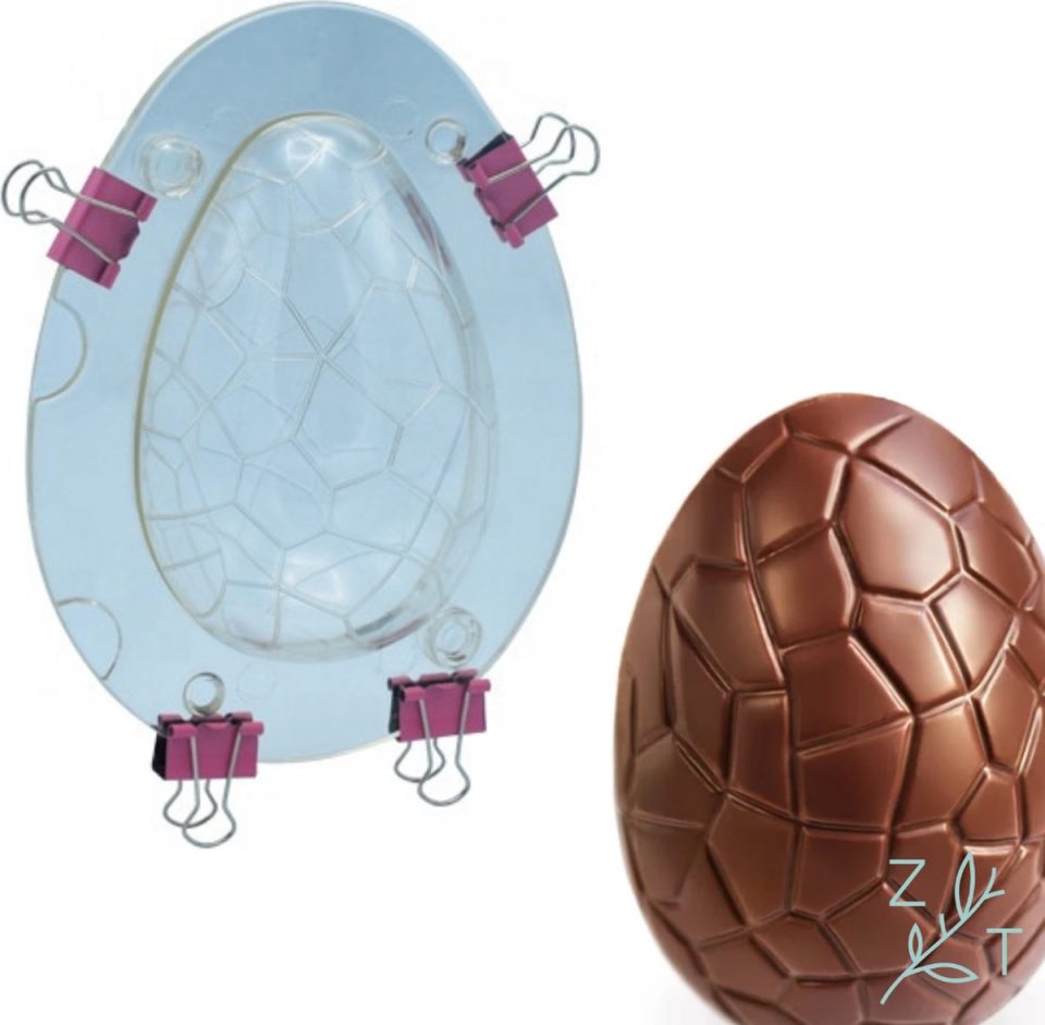ZijTak chocolade paasei vorm Transparant