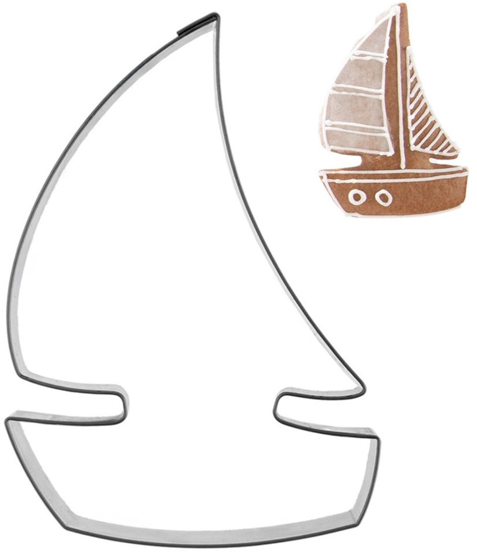 orion group Koekjessnijder Edelstaal Zeilboot 8,5 cm