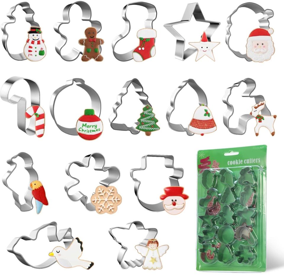 Famanu Mini-uitsteekvormpjes voor koekjes set van 15