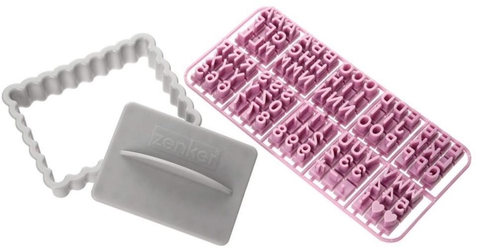 Zenker Alfabetstempel voor koekje Smart Pastry