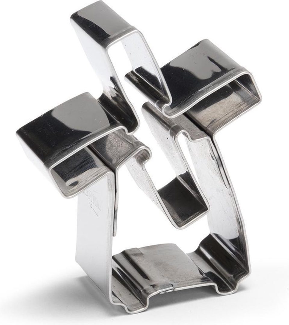 Patisse uitsteekvorm Windmodel RVS zilver 7 cm