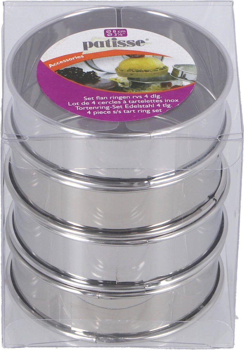 Patisse Flanringen RVS (4 stuks)