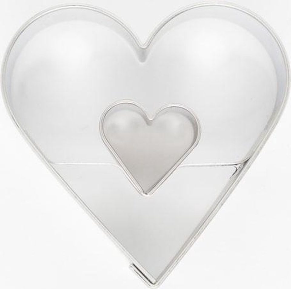 Cookie Cutters uitsteker Koekjes Hart in Hart 4,5 cm