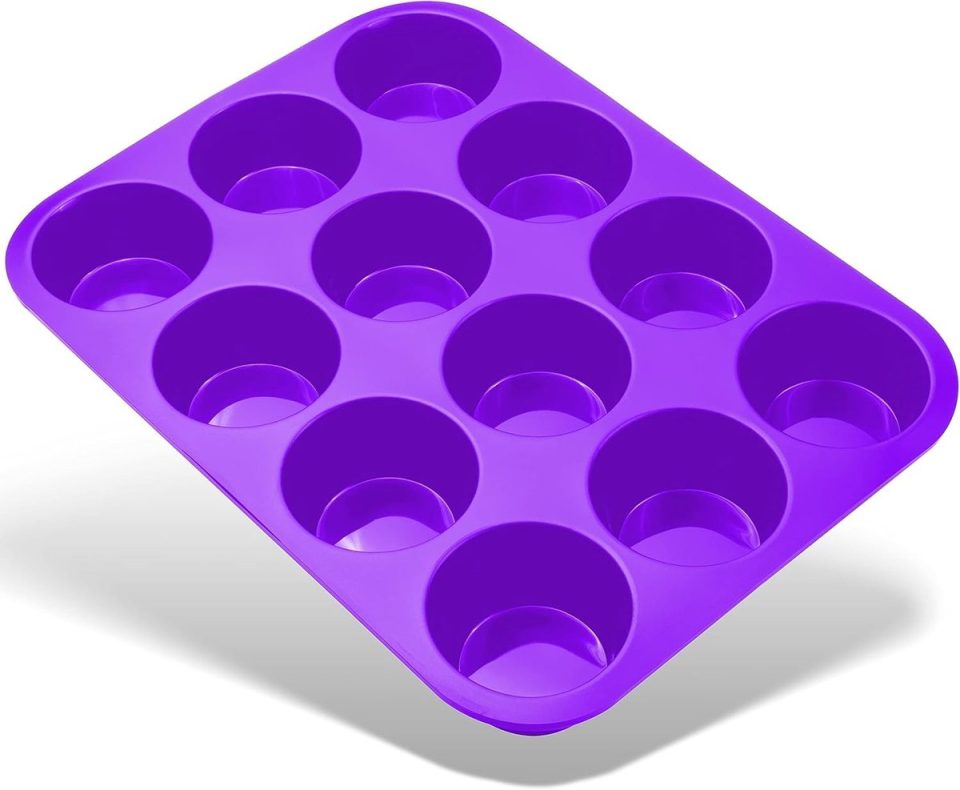 Ibenzoa siliconen bakvorm Grote voor 12 muffins