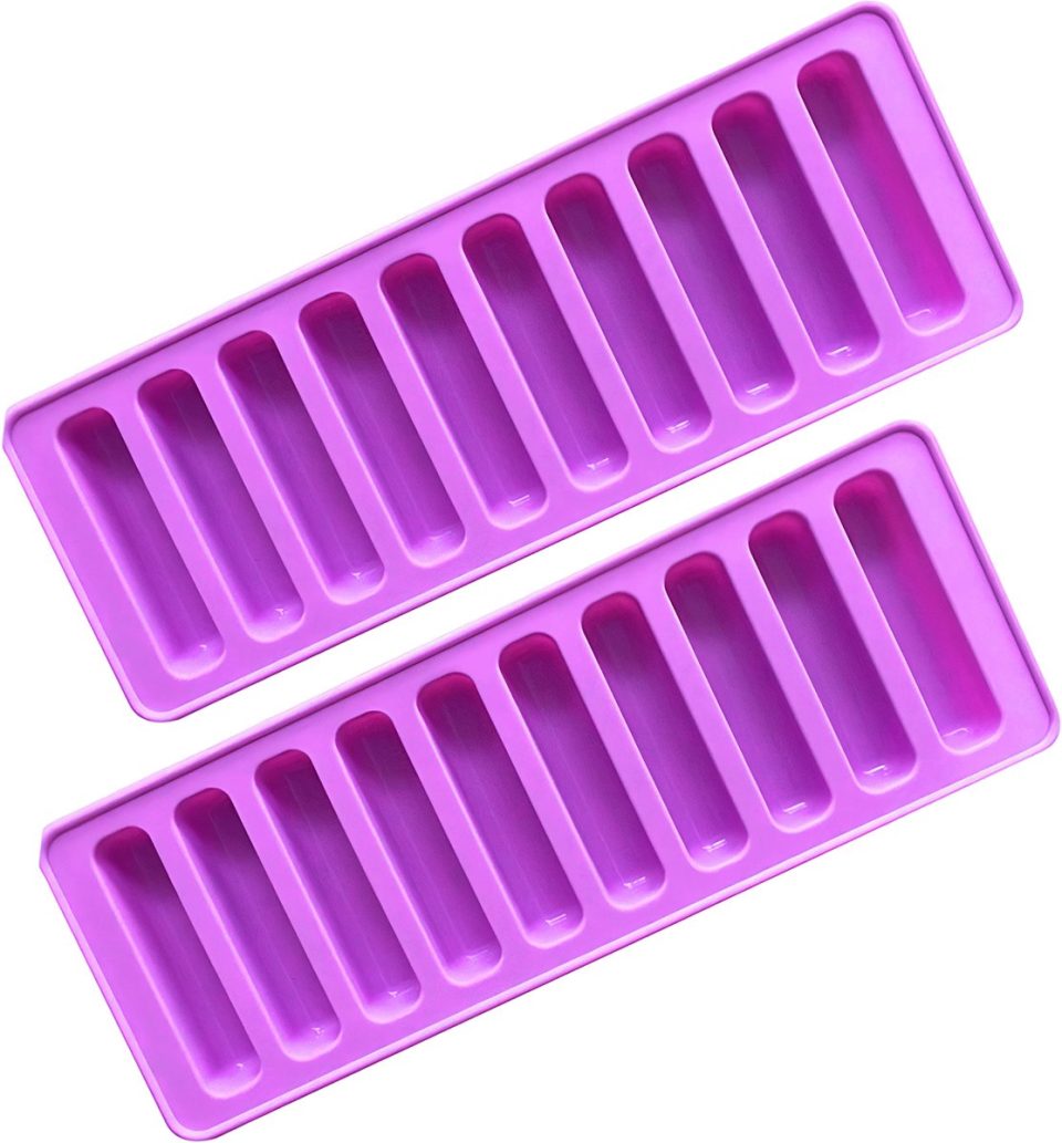 longziming bakvorm -Siliconen Mueslireep Set van 2 25,5 x 9,5 x 1,8 cm