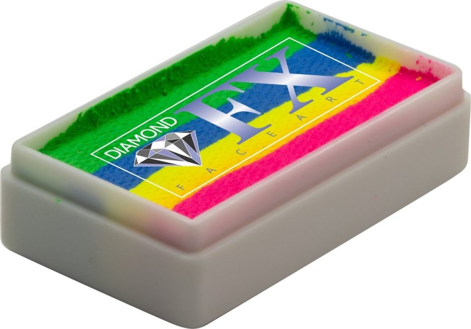 Diamond Fx Face & Body Paint Fx Splitcake Neon Rainbow 30 g