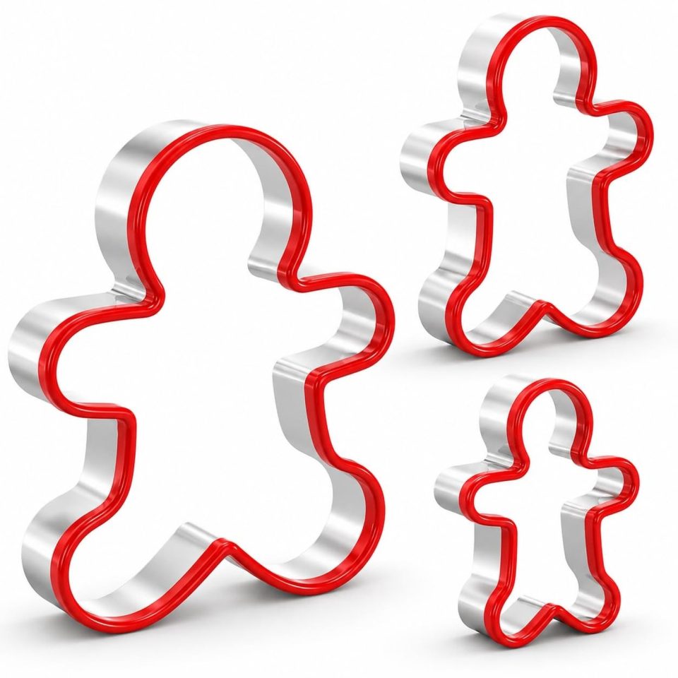 Famanu Set van drie peperkoekmannetje inclusief verschillende maten