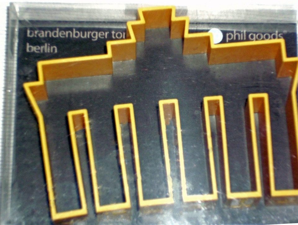 phil goods Brandenburger Tor souvenir & koekjesvormpje in geel
