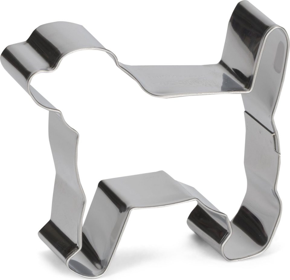 Patisse uitsteekvorm Hond RVS zilver 8 cm