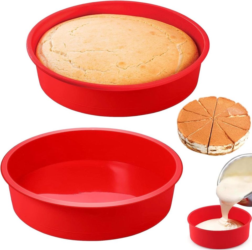 Famanu cakevorm Siliconen Ronde 20 cm (2 stuks)