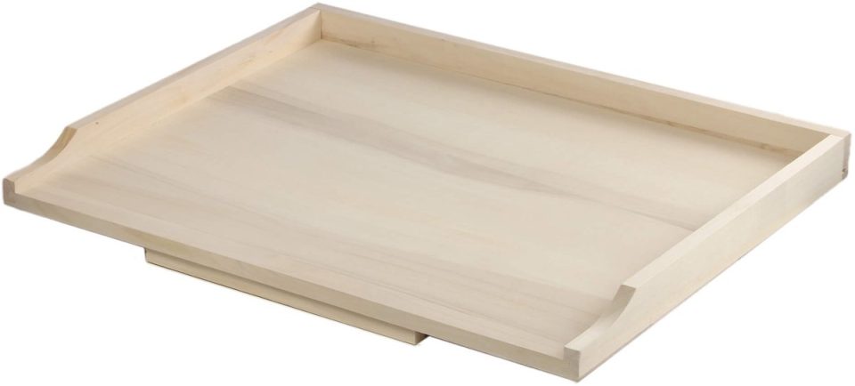 Kadax Noedelplank, houten bakplank deegplank met aanslaglijsten 40 x 60 cm