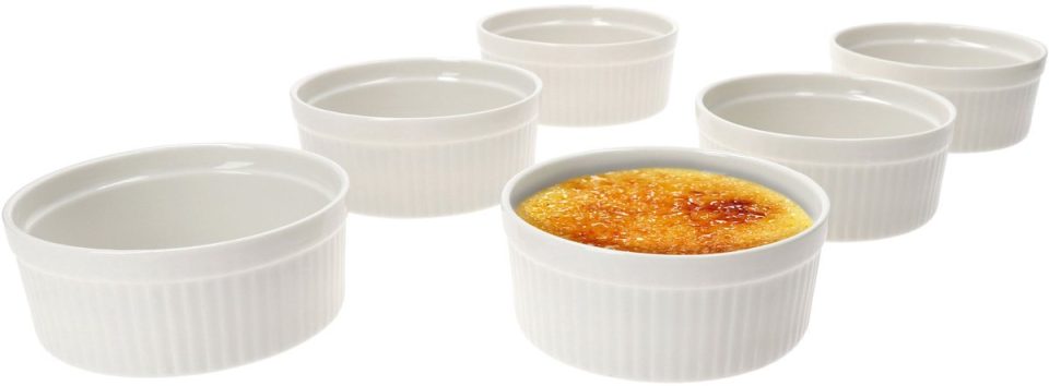 MamboCat Set van 6 crème brulee schaaltjes Bianca wit 24302129 12,5 x 5 cm