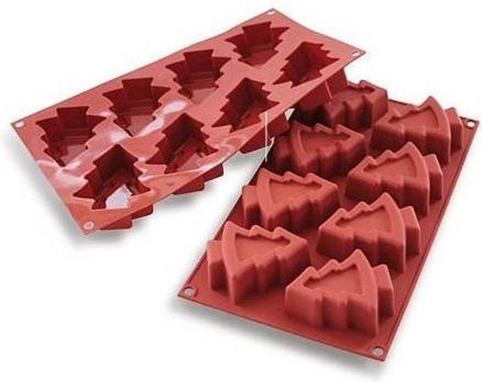 Silikomart siliconen bakvorm kerstbomen