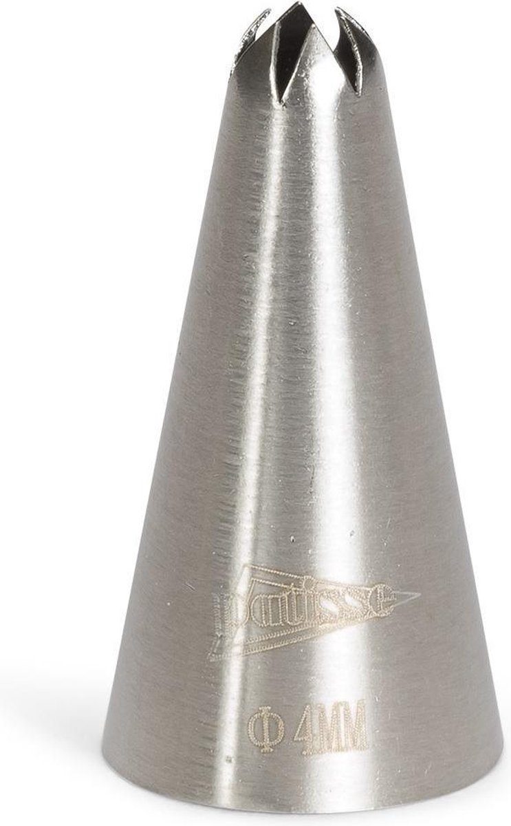 Patisse spuitmondje rvs gesloten ster 5 mm