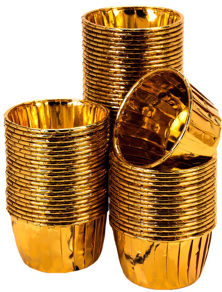 orzeszku Muffinvormpjes Goud 40 x 50 mm (100 stuks)