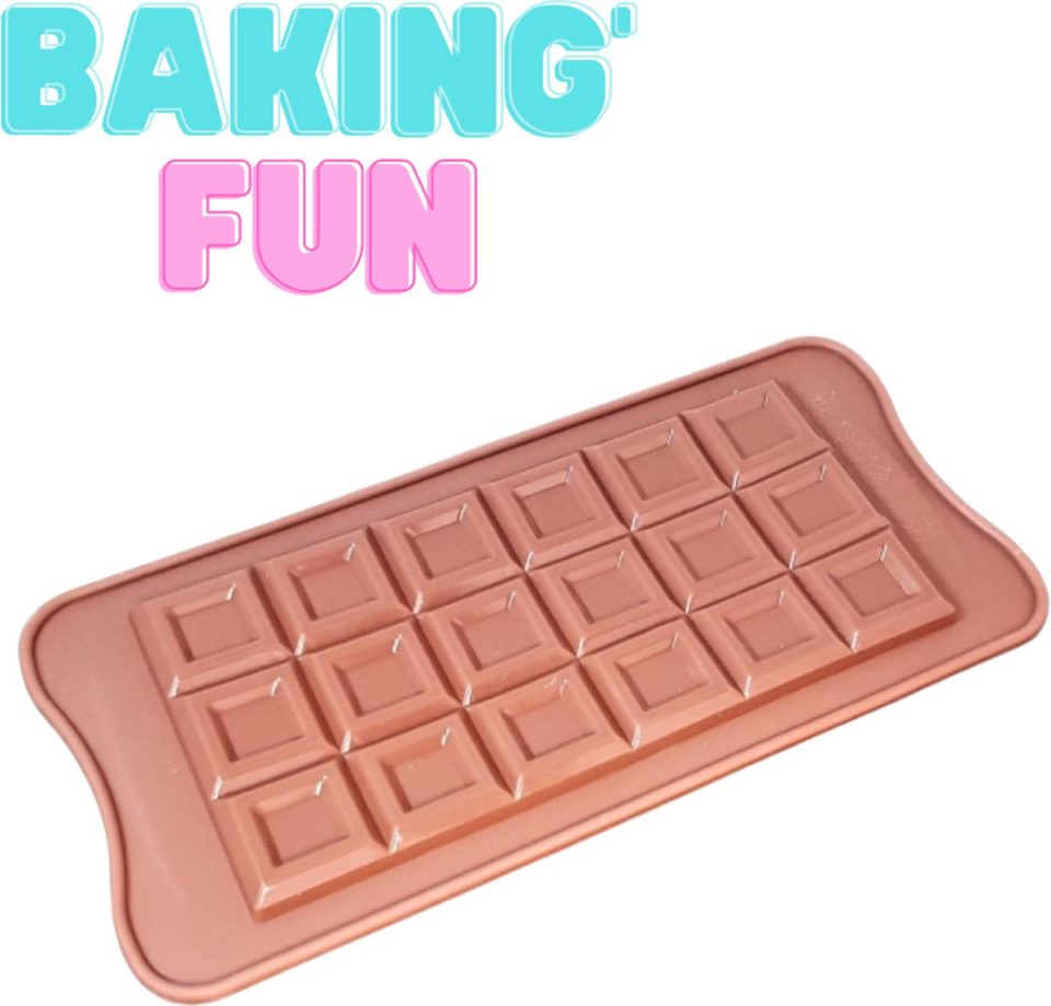Eurobatt chocoladevorm Siliconen Mini Chocoladerepen (12 stuks)
