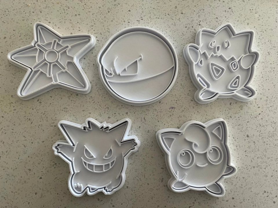 AllThingsCute 5 Pokemon Cookie Cutters
