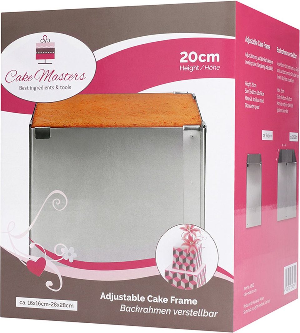 Cake-Masters Cake Masters Verstelbaar Taartframe Hoog 20 cm