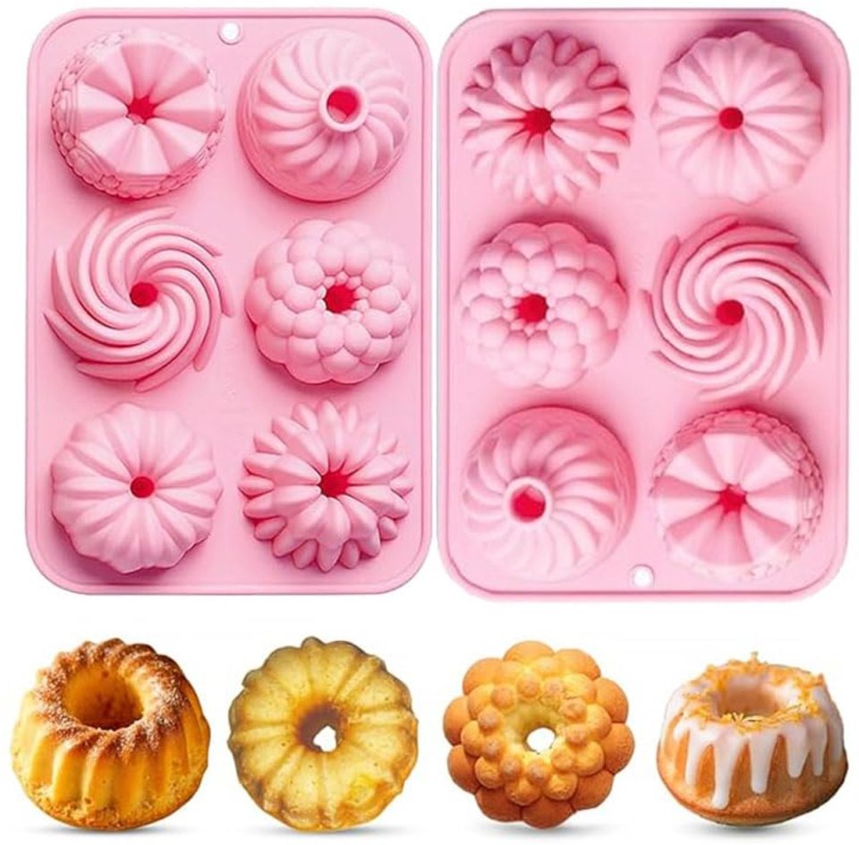 Ibenzoa bakvorm Roze Siliconen Mini Set Herbruikbaar en Antiaanbaklaag