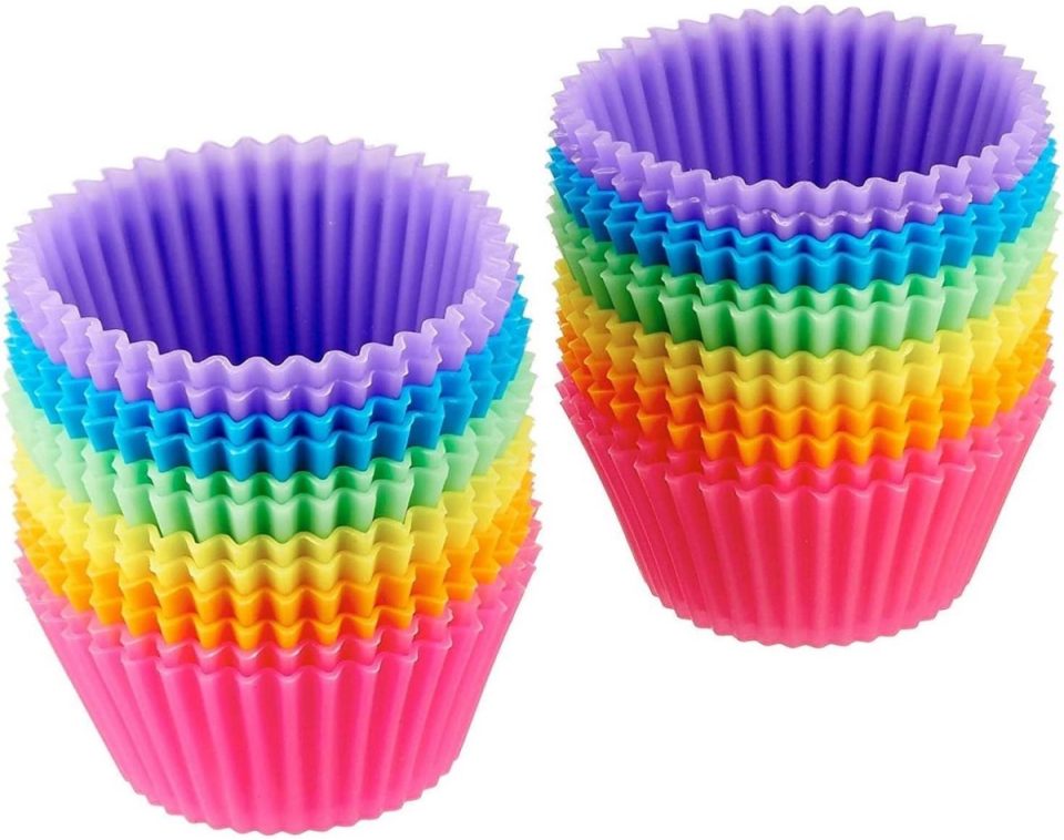 Tovbmup cupcakevormpjes Gekleurde Siliconen (24 stuks)