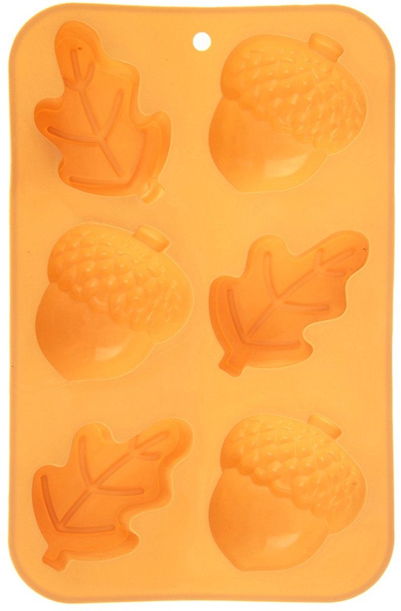 Orion bakvorm Bladeren en Eikels Geel 27 x 17 x 3 cm
