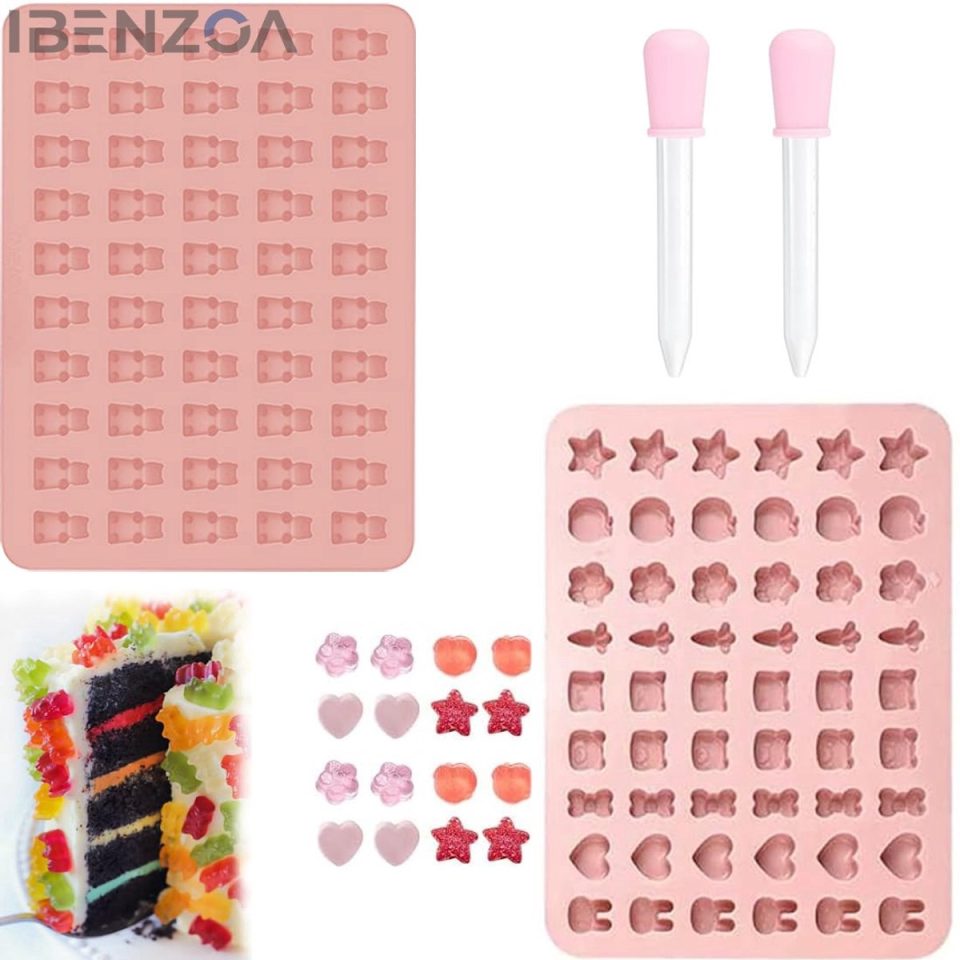 Ibenzoa Gummy Bear Moulds