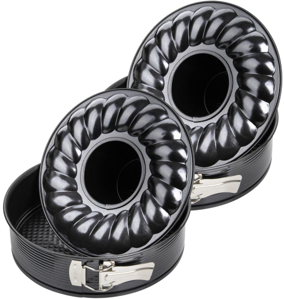 Zenker Set van 2 Bakvormen voor taart en savarin 28 cm