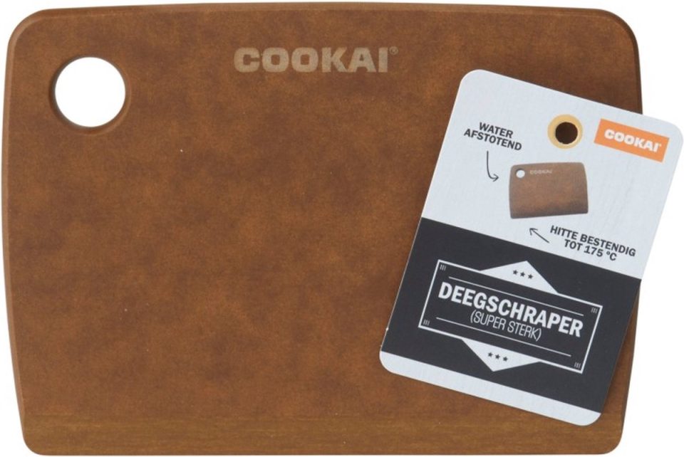 Cookai Deegschraper, Hout, Bruin